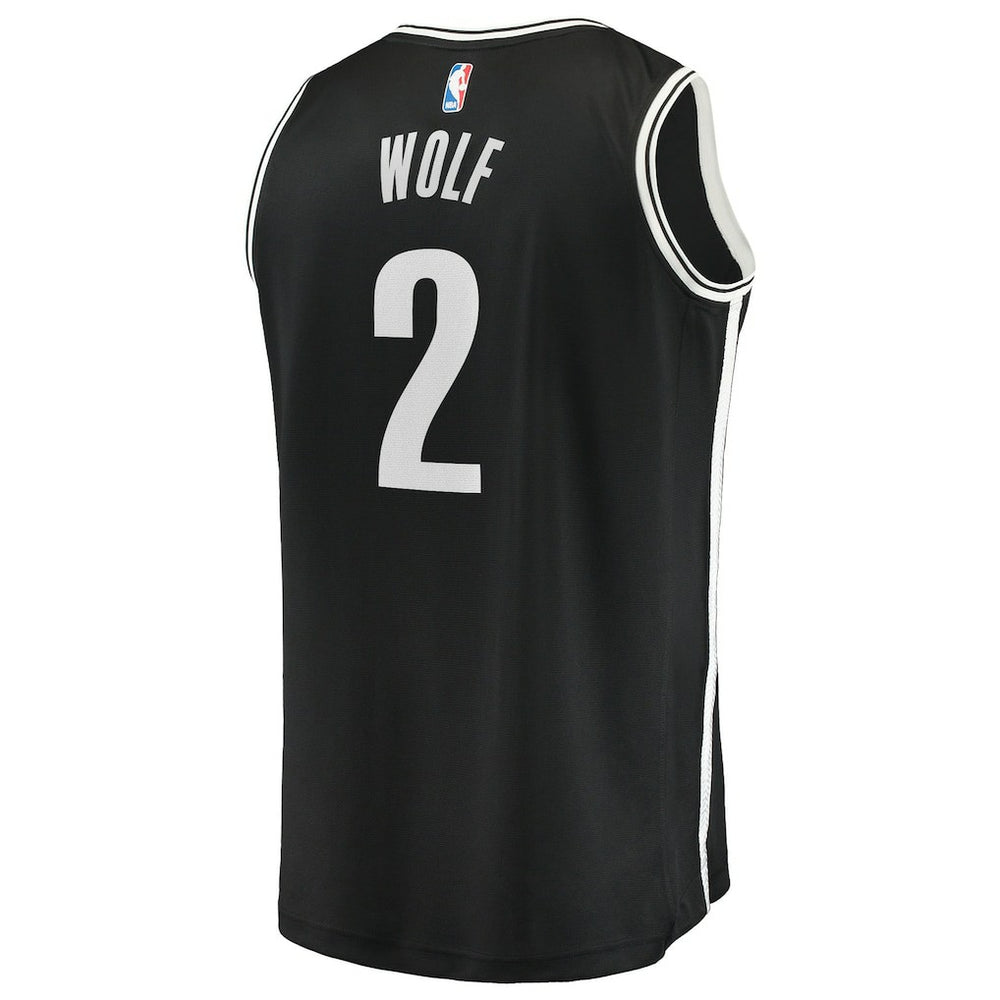 Daniel Wolf Brooklyn Nets Fast Break Replica Jersey - Black - Icon Edition | Fanatics online
