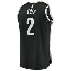 Daniel Wolf Brooklyn Nets Fast Break Replica Jersey - Black - Icon Edition | Fanatics online