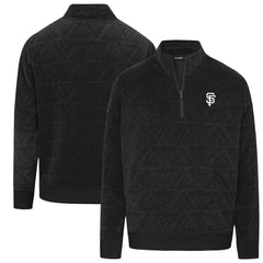 San Francisco Giants Levelwear Women's Camden Insignia 2.0 Quarter-Zip Jacket - Black