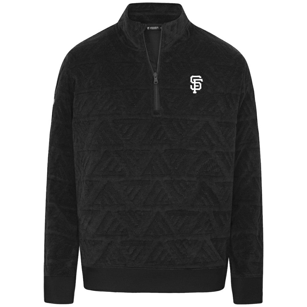 San Francisco Giants Levelwear Women's Camden Insignia 2.0 Quarter-Zip Jacket - Black