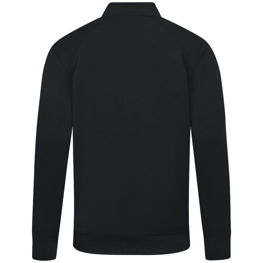 Seattle Mariners Levelwear Upright Insignia Tri-Blend Quarter-Zip Pullover - Black