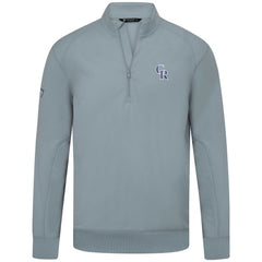 Colorado Rockies Levelwear Upright Insignia Tri-Blend Quarter-Zip Pullover - Gray