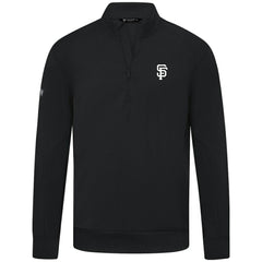 San Francisco Giants Levelwear Upright Insignia Tri-Blend Quarter-Zip Pullover - Black
