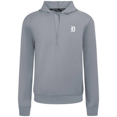 Detroit Tigers Levelwear Technic Insignia Quarter-Zip Hoodie - Gray