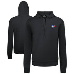 Toronto Blue Jays Levelwear Technic Insignia Quarter-Zip Hoodie - Black