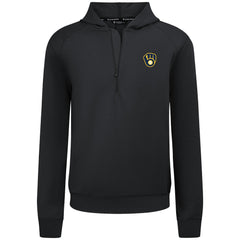 Milwaukee Brewers Levelwear Technic Insignia Quarter-Zip Hoodie - Black