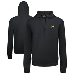 Pittsburgh Pirates Levelwear Technic Insignia Quarter-Zip Hoodie - Black