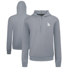 Los Angeles Dodgers Levelwear Technic Insignia Quarter-Zip Hoodie - Gray