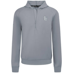 St. Louis Cardinals Levelwear Technic Insignia Quarter-Zip Hoodie - Gray