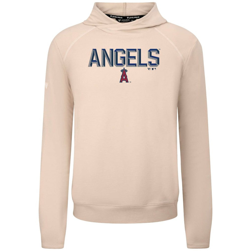 Los Angeles Angels Levelwear Mandate Carve Tri-Blend Hoodie - Khaki