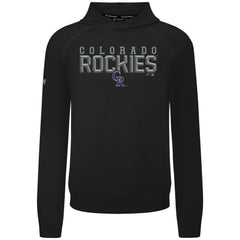 Colorado Rockies Levelwear Mandate Carve Tri-Blend Hoodie - Black