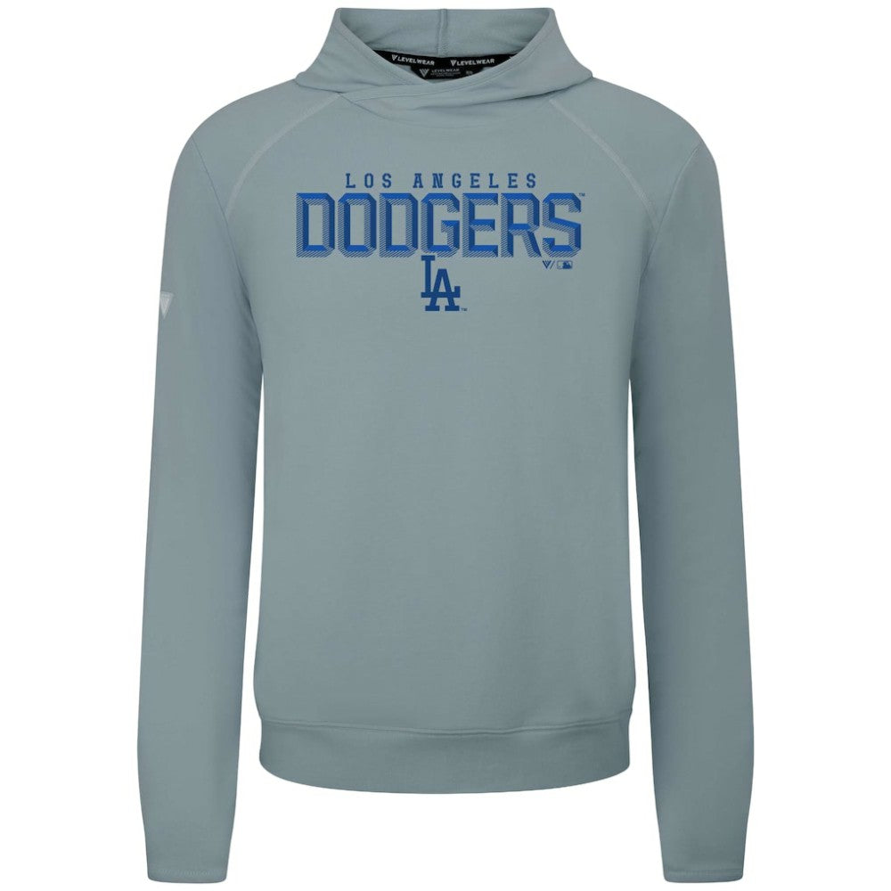 Los Angeles Dodgers Levelwear Mandate Carve Tri-Blend Hoodie - Gray