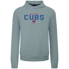 Chicago Cubs Levelwear Mandate Carve Tri-Blend Hoodie - Gray