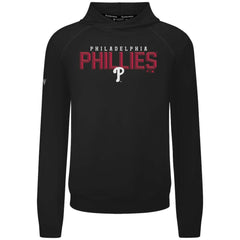 Philadelphia Phillies Levelwear Mandate Carve Tri-Blend Hoodie - Black