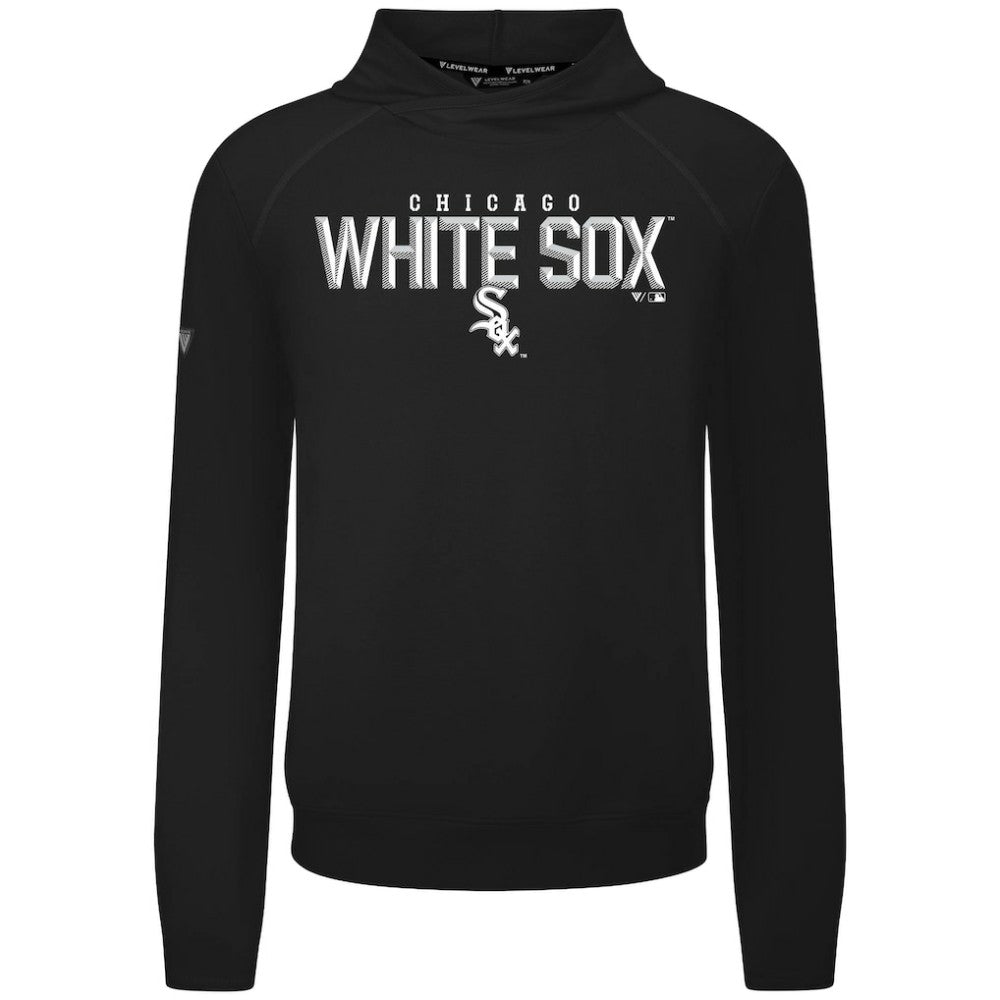 Chicago White Sox Levelwear Mandate Carve Tri-Blend Hoodie - Black