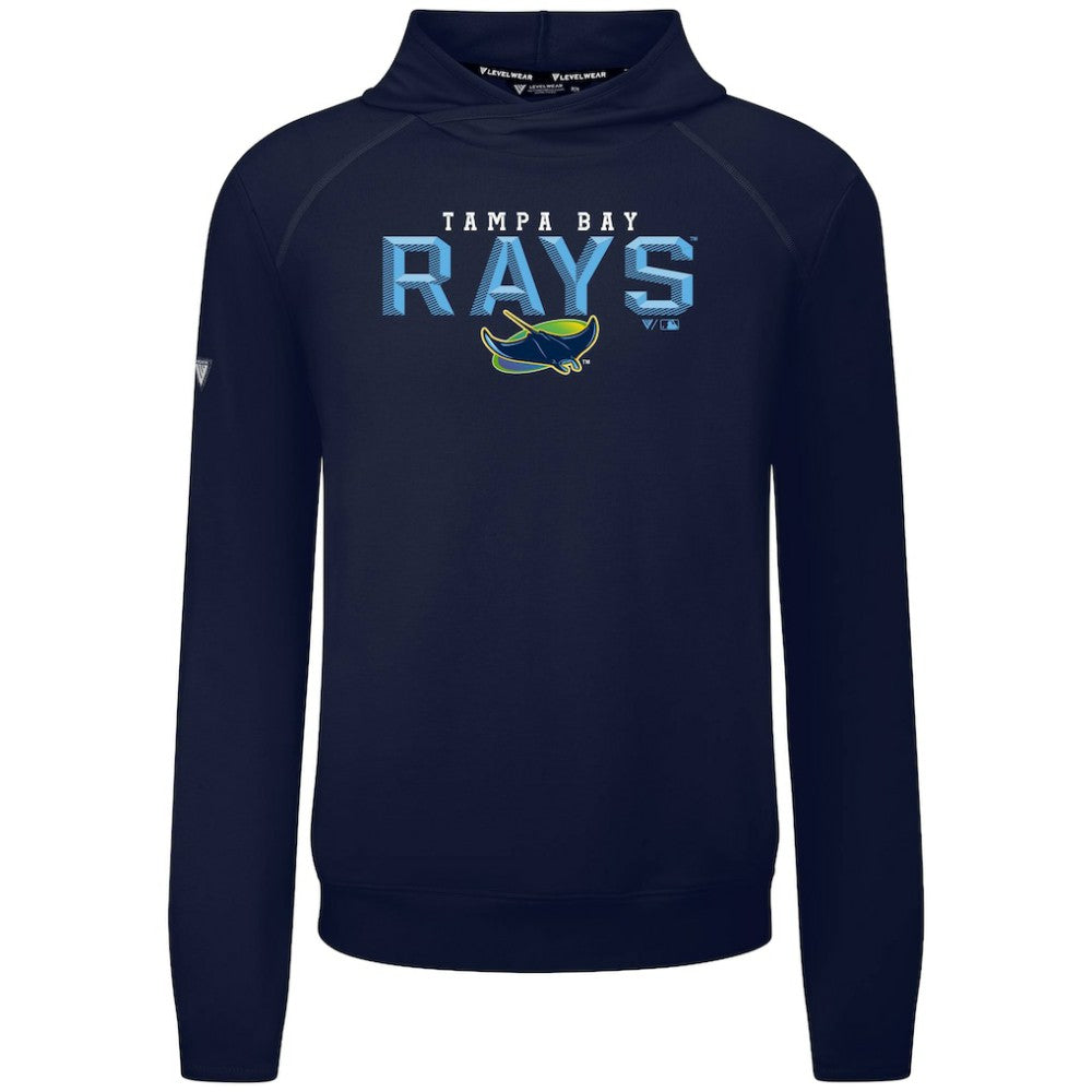 Tampa Bay Rays Levelwear Mandate Carve Tri-Blend Hoodie - Navy