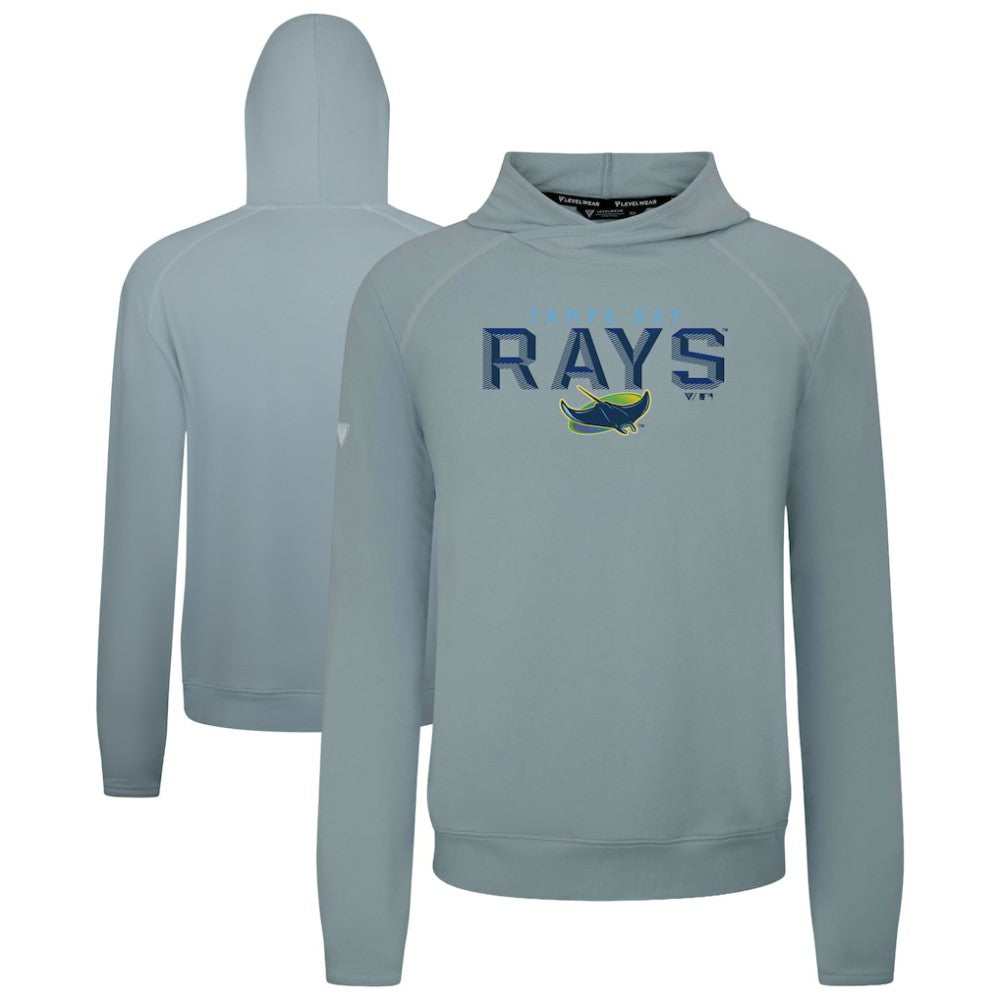 Tampa Bay Rays Levelwear Mandate Carve Tri-Blend Hoodie - Gray
