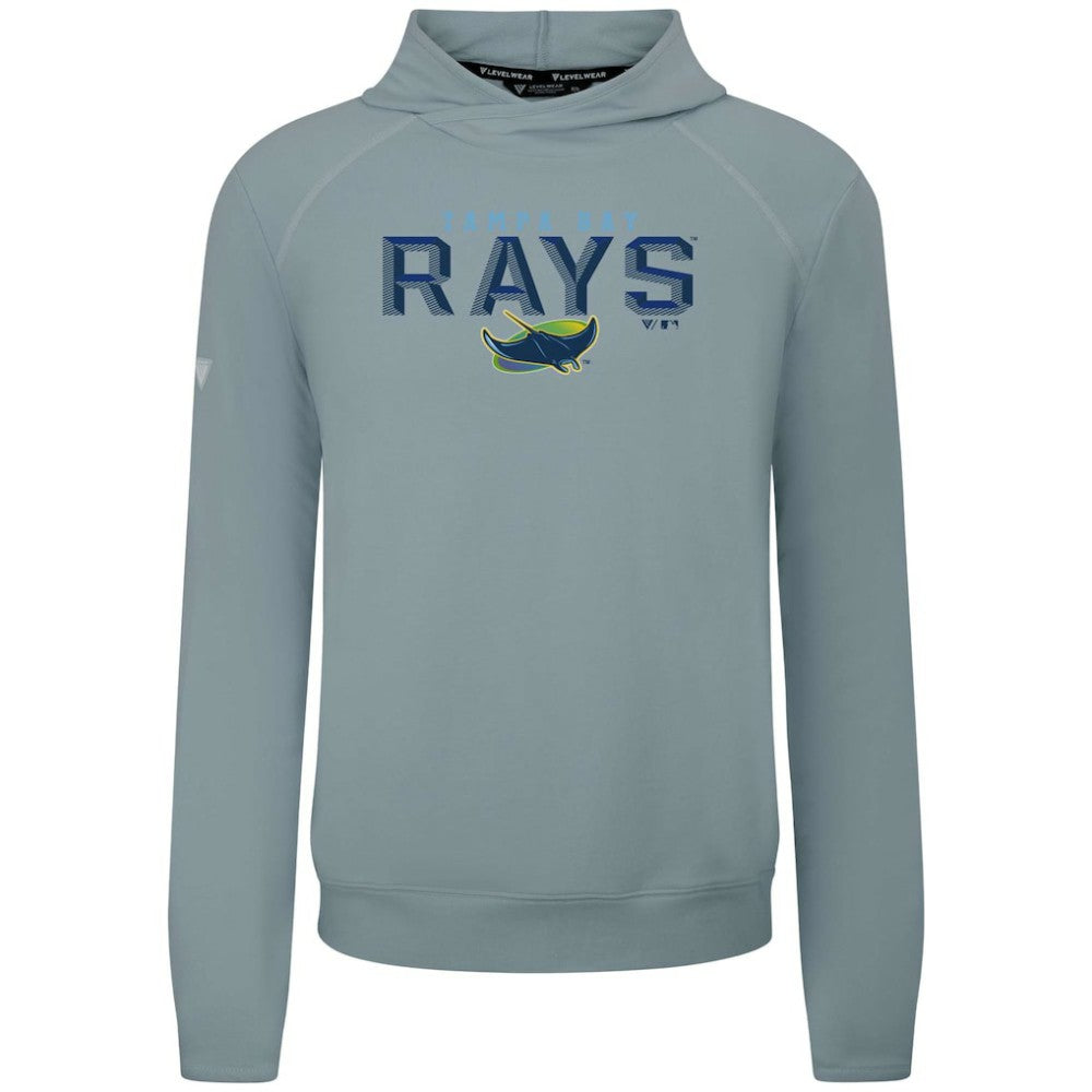 Tampa Bay Rays Levelwear Mandate Carve Tri-Blend Hoodie - Gray