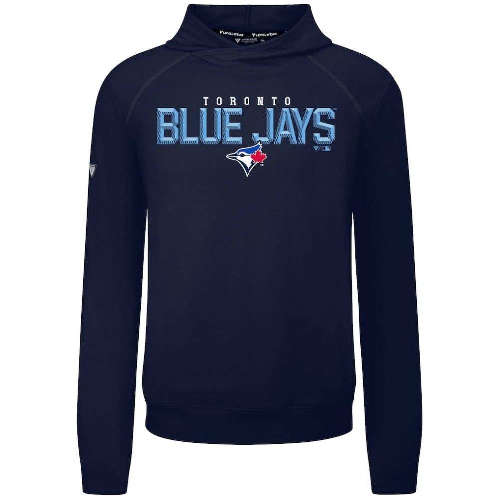 Toronto Blue Jays Levelwear Mandate Carve Tri-Blend Hoodie - Navy
