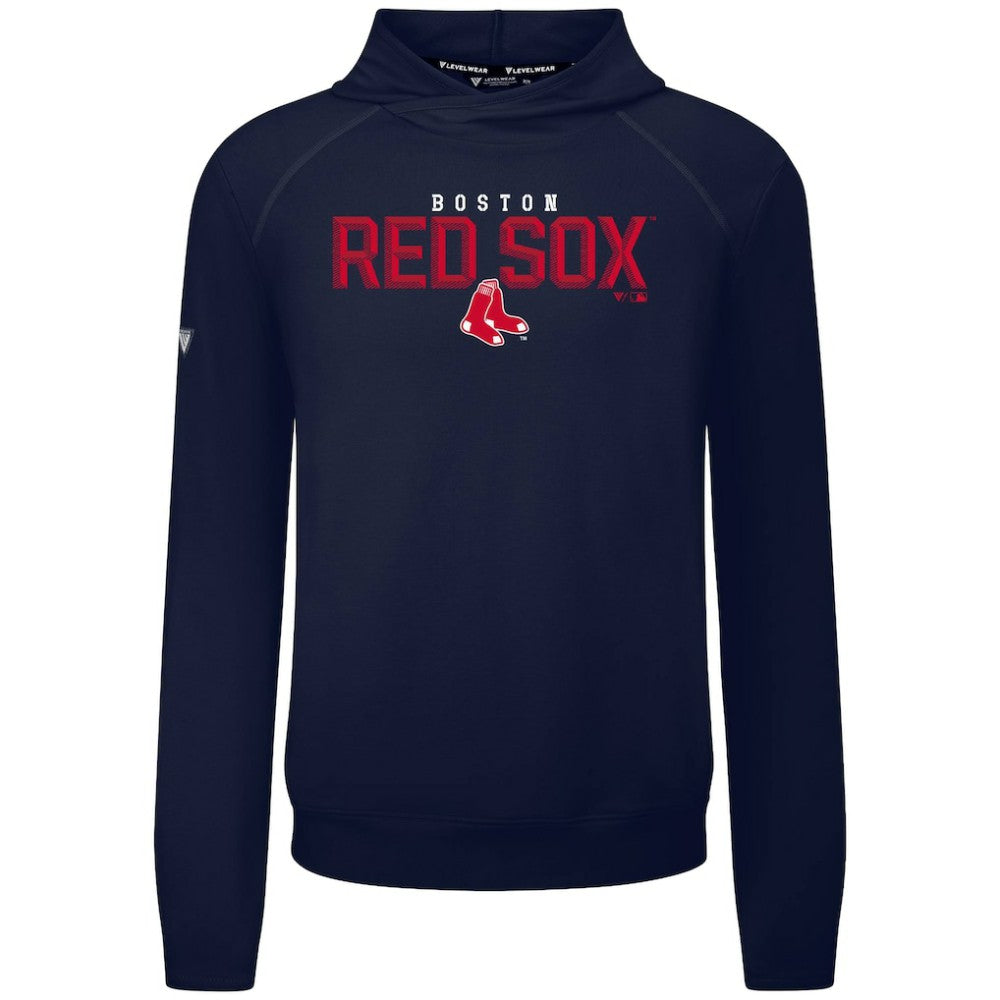 Boston Red Sox Levelwear Mandate Carve Tri-Blend Hoodie - Navy