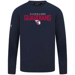 Cleveland Guardians Levelwear Mandate Carve Tri-Blend Sweatshirt - Navy