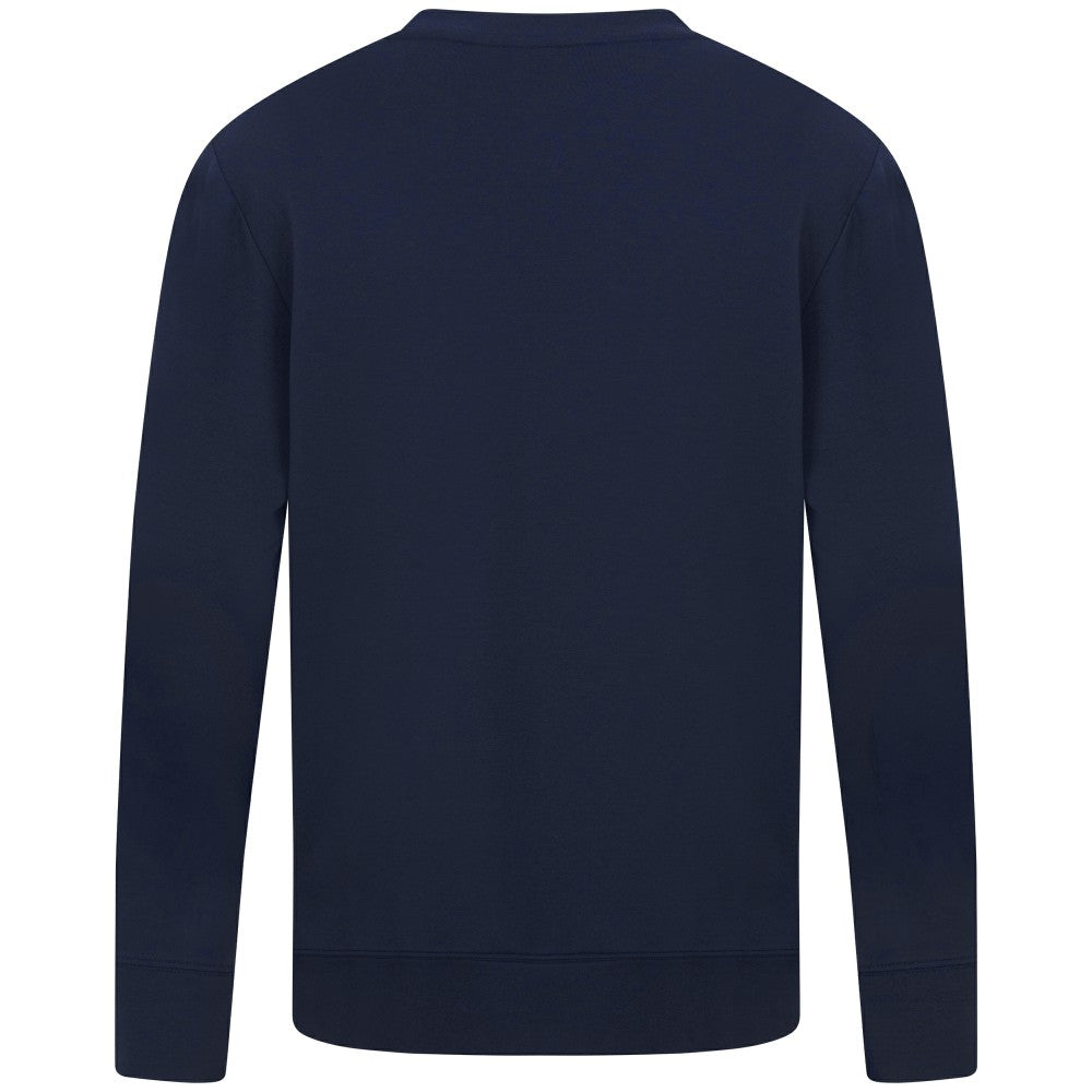 Cleveland Guardians Levelwear Mandate Carve Tri-Blend Sweatshirt - Navy