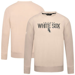 Chicago White Sox Levelwear Mandate Carve Tri-Blend Sweatshirt - Khaki