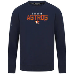 Houston Astros Levelwear Mandate Carve Tri-Blend Sweatshirt - Navy