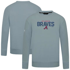 Atlanta Braves Levelwear Mandate Carve Tri-Blend Sweatshirt - Gray