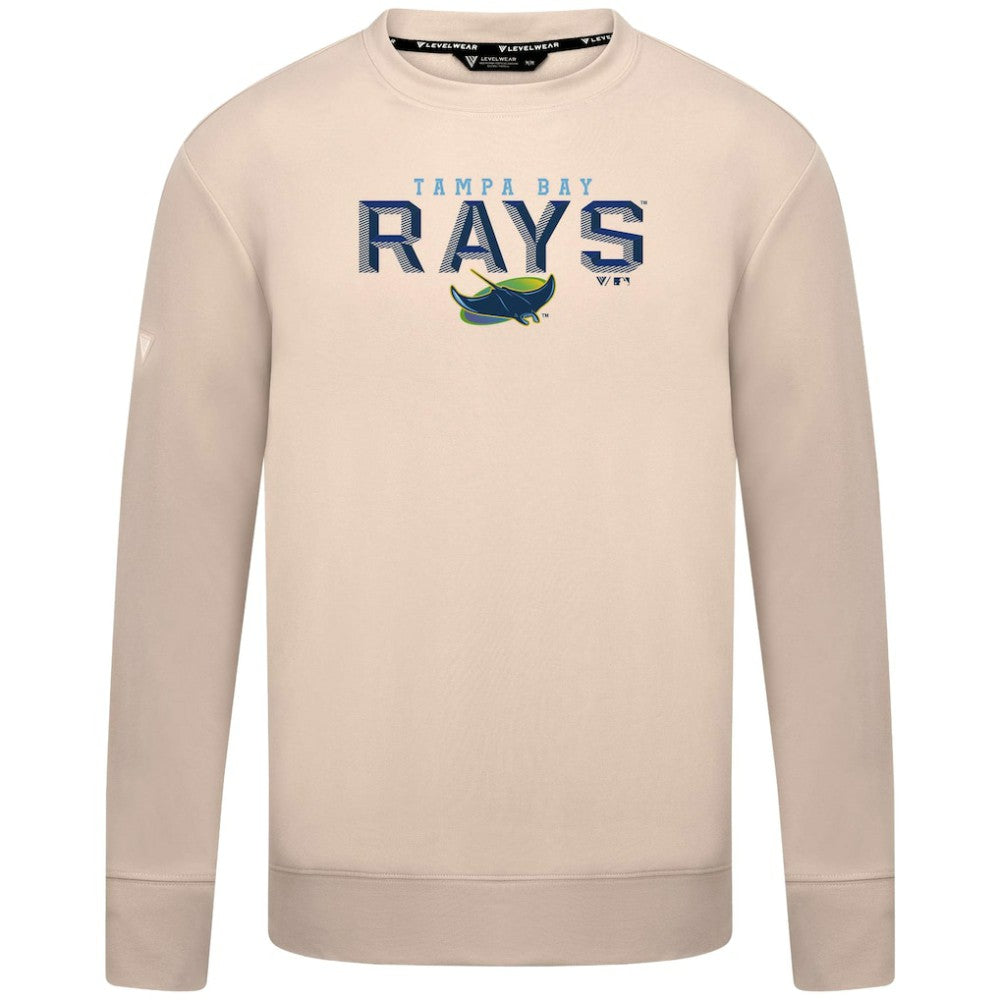 Tampa Bay Rays Levelwear Mandate Carve Tri-Blend Sweatshirt - Khaki