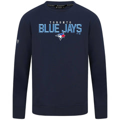 Toronto Blue Jays Levelwear Mandate Carve Tri-Blend Sweatshirt - Navy