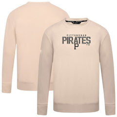 Pittsburgh Pirates Levelwear Mandate Carve Tri-Blend Sweatshirt - Khaki