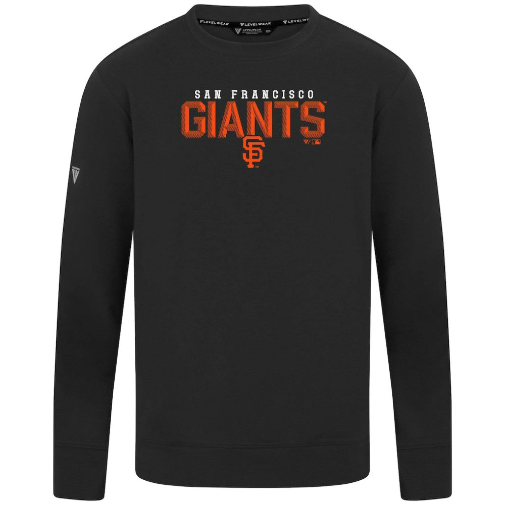 San Francisco Giants Levelwear Mandate Carve Tri-Blend Sweatshirt - Black