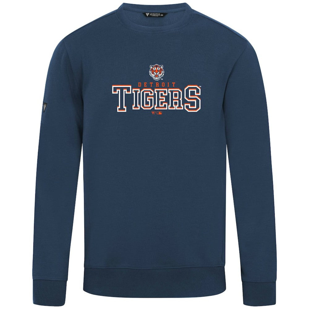Detroit Tigers Levelwear Zane Journey Sweatshirt - Navy