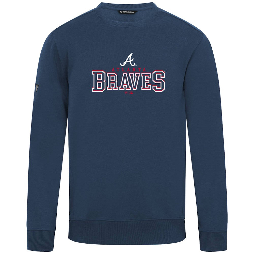 Atlanta Braves Levelwear Zane Journey Sweatshirt - Navy