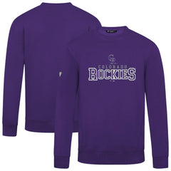 Colorado Rockies Levelwear Zane Journey Sweatshirt - Purple