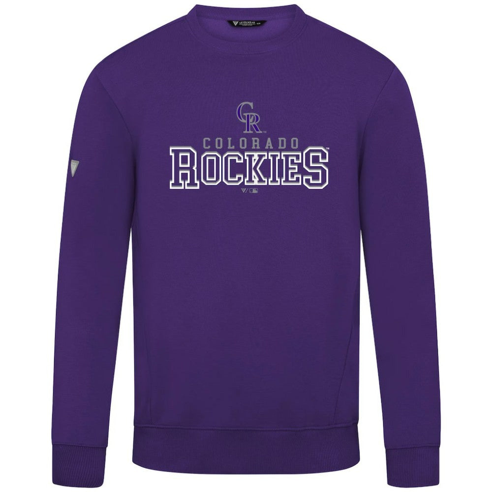 Colorado Rockies Levelwear Zane Journey Sweatshirt - Purple