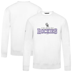 Colorado Rockies Levelwear Zane Journey Sweatshirt - White