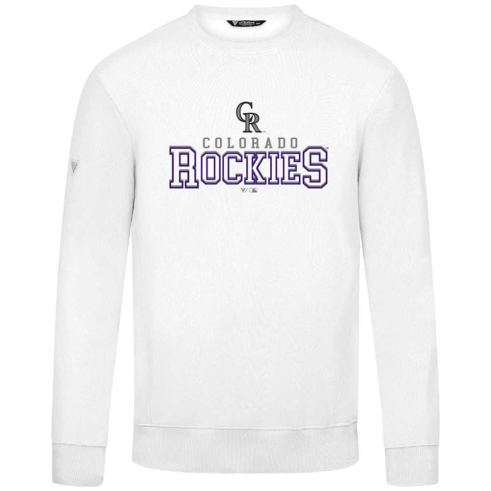 Colorado Rockies Levelwear Zane Journey Sweatshirt - White