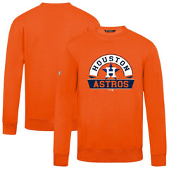 Houston Astros Levelwear Zane Banner Arch Sweatshirt - Orange