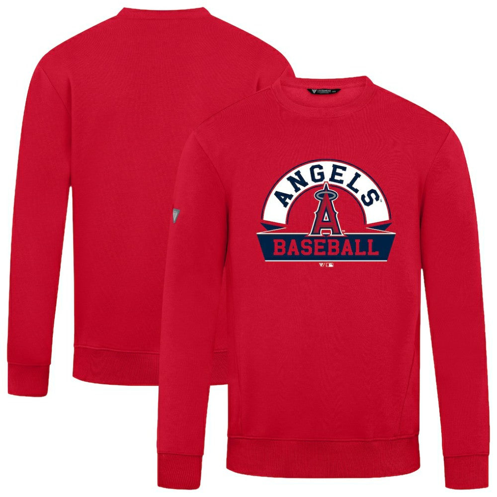 Los Angeles Angels Levelwear Zane Banner Arch Sweatshirt - Red