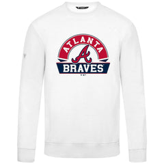 Atlanta Braves Levelwear Zane Banner Arch Sweatshirt - White