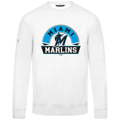 Miami Marlins Levelwear Zane Banner Arch Sweatshirt - White