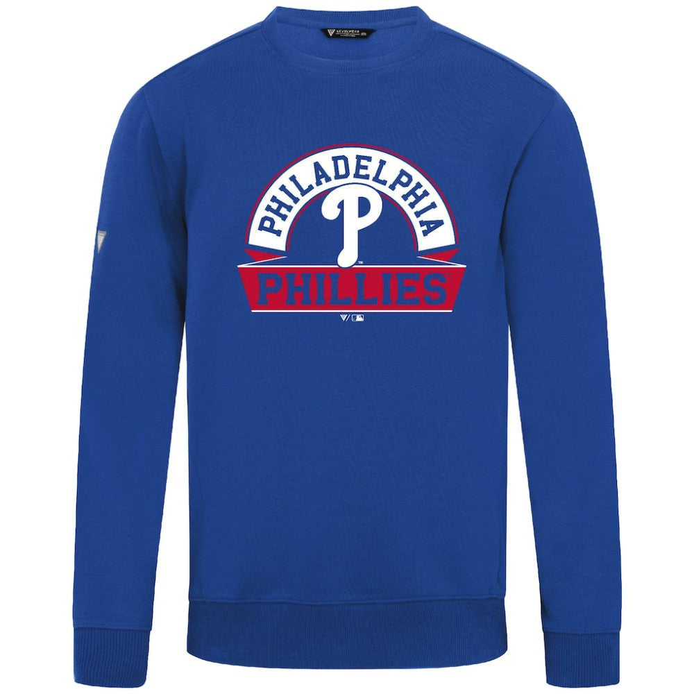 Philadelphia Phillies Levelwear Zane Banner Arch Sweatshirt - Royal