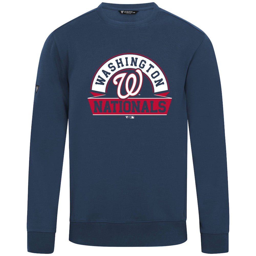 Washington Nationals Levelwear Zane Banner Arch Sweatshirt - Navy