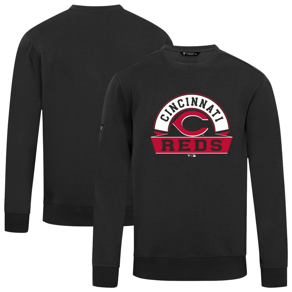 Cincinnati Reds Levelwear Zane Banner Arch Sweatshirt - Black