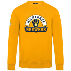 Milwaukee Brewers Levelwear Zane Banner Arch Sweatshirt - Gold