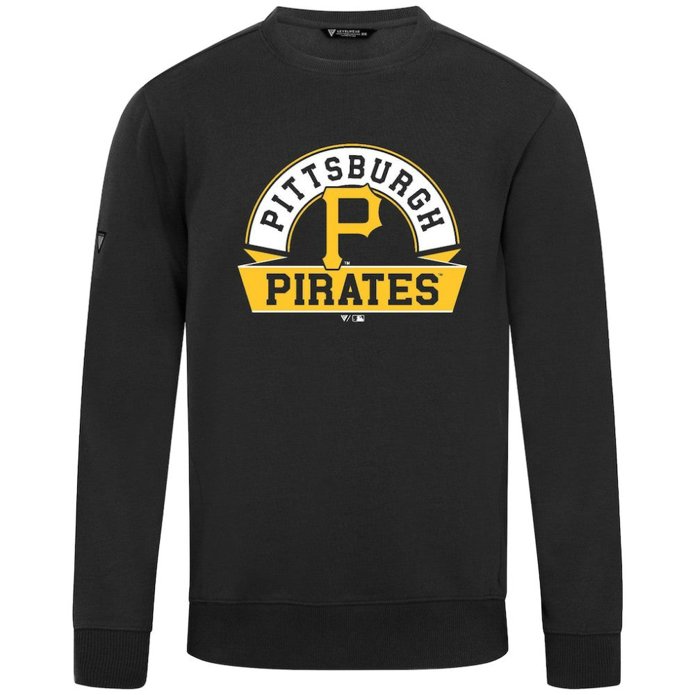 Pittsburgh Pirates Levelwear Zane Banner Arch Sweatshirt - Black
