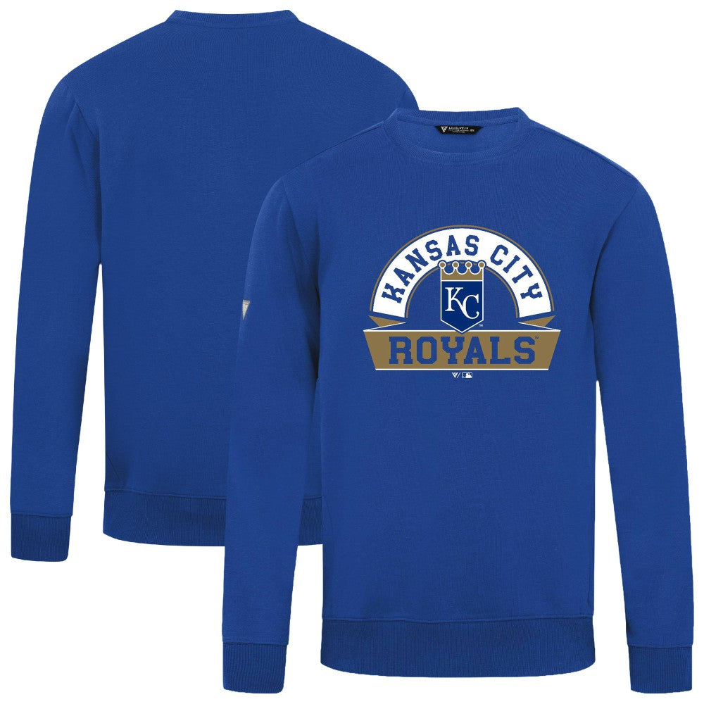 Kansas City Royals Levelwear Zane Banner Arch Sweatshirt - Royal