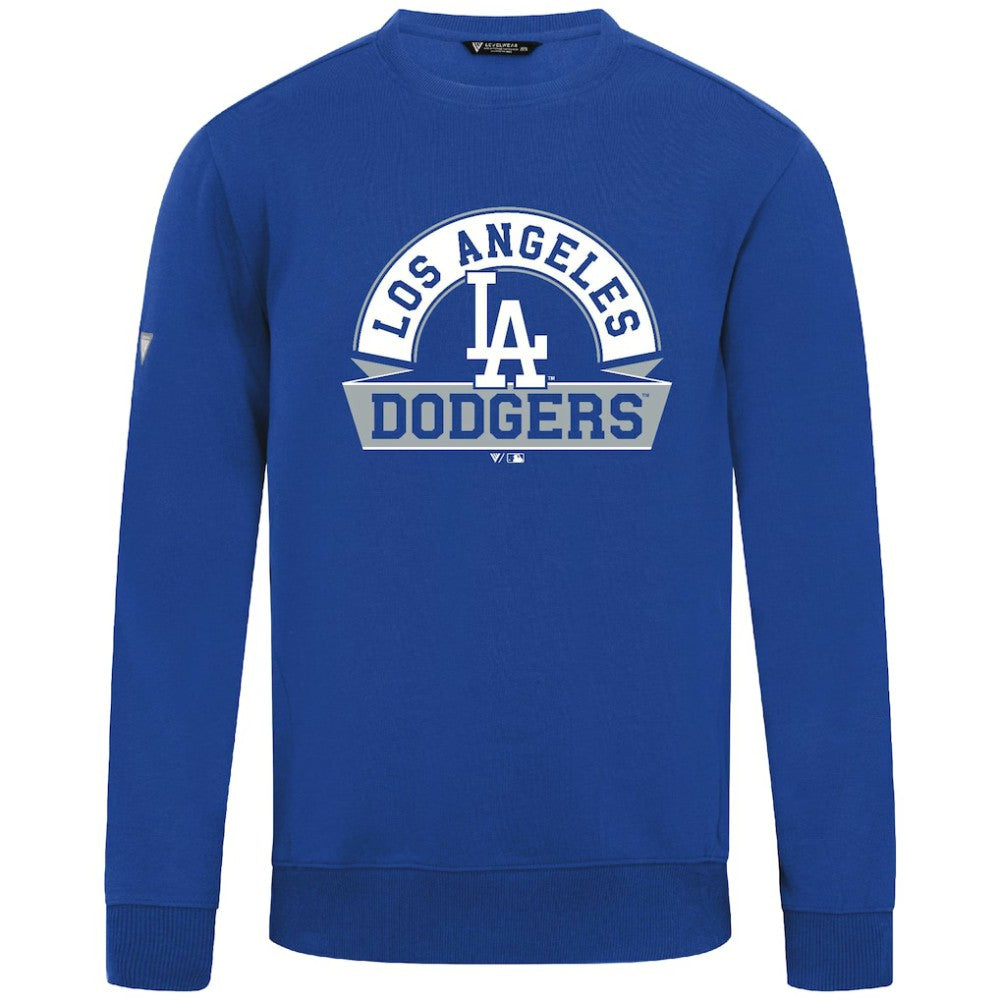 Los Angeles Dodgers Levelwear Zane Banner Arch Sweatshirt - Royal